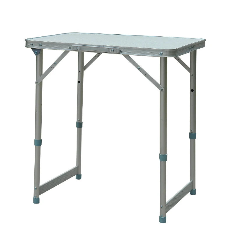 Outsunny Outdoor Patio Foldable Picnic Table 60L x 45W x 64H (cm), Silver
