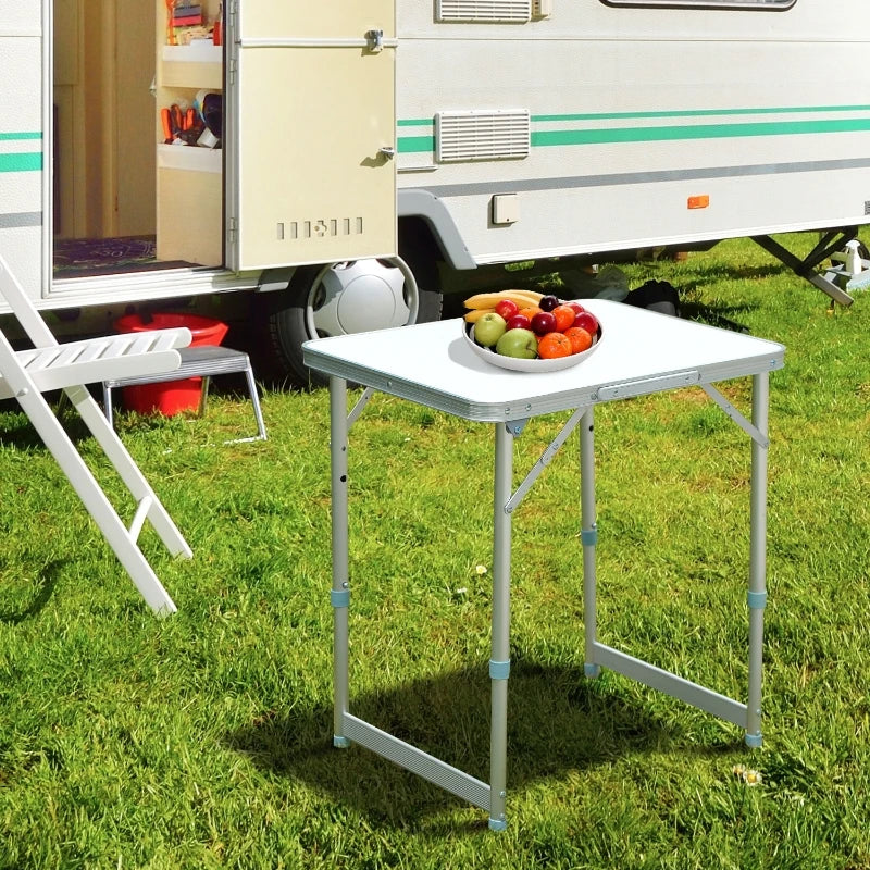 Outsunny Outdoor Patio Foldable Picnic Table 60L x 45W x 64H (cm), Silver