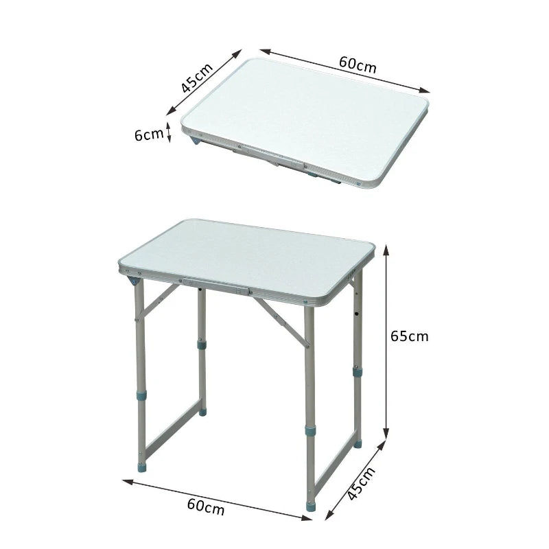 Outsunny Outdoor Patio Foldable Picnic Table 60L x 45W x 64H (cm), Silver