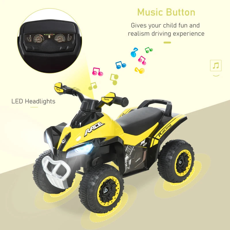 HOMCOM Toddler Kids Ride on Car, Foot To Floor Slider for 18-36 Months, Yellow