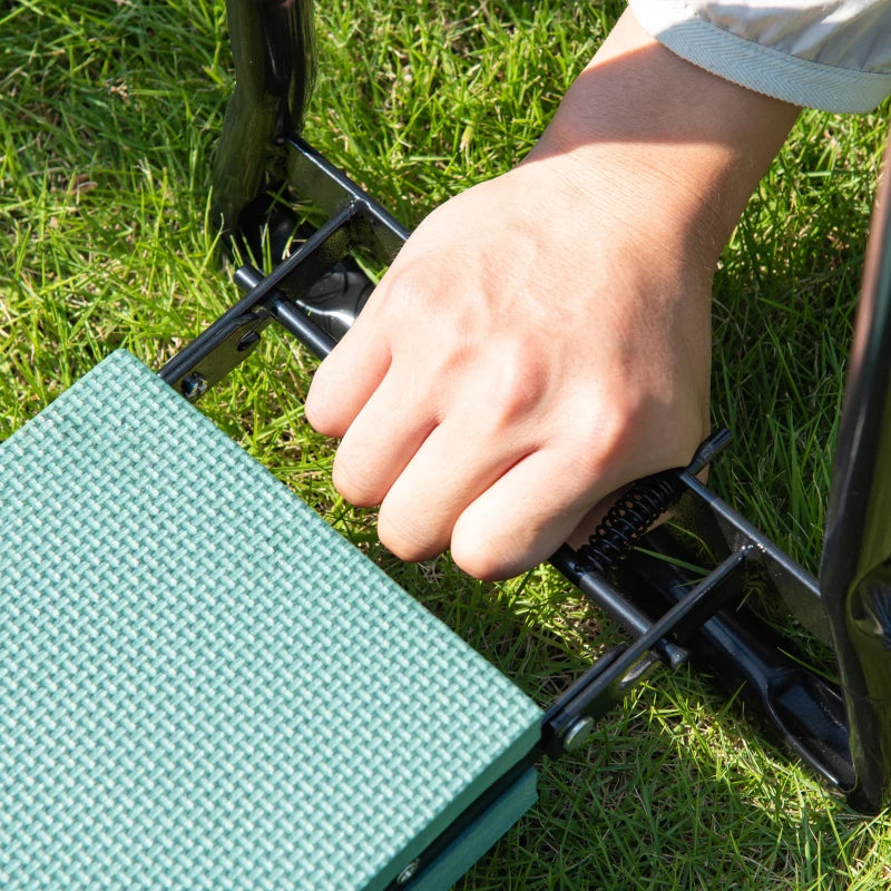 Garden Kneeler 2 in 1 Ergonomic Design Knee Pad Support Bench Foldable Outdoor