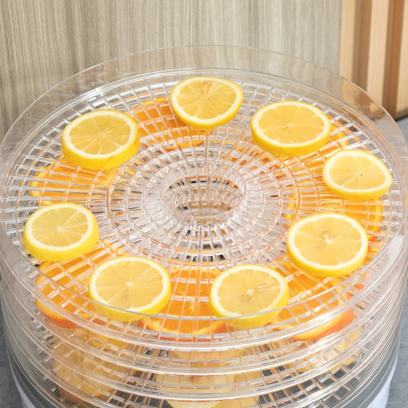 HOMCOM 5 Tier Food Dehydrator with Temperature Control for Drying Fruit, Meat, White