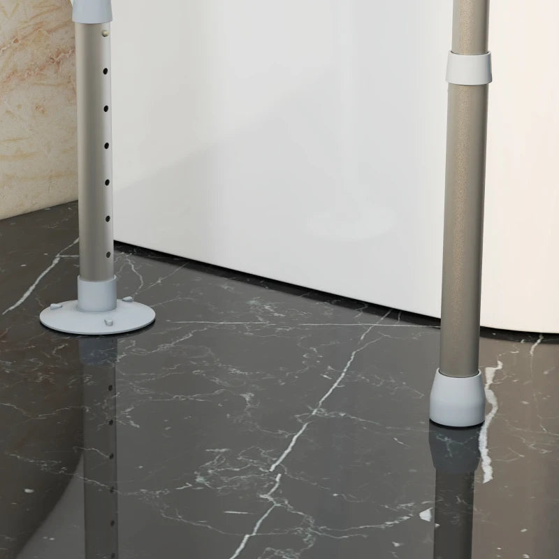 HOMCOM Adjustable Free Standing Toilet Safety Frame with Arms for Elderly Disabled