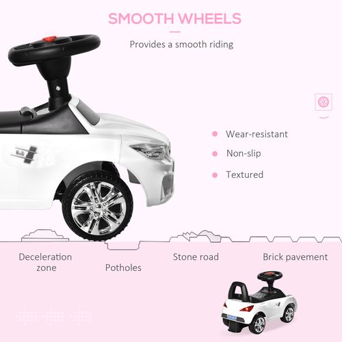 Homcom Ride on Car Baby Toddler Foot to Floor Sliding Car | 18-36 Months White