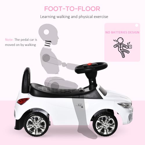 Homcom Ride on Car Baby Toddler Foot to Floor Sliding Car | 18-36 Months White