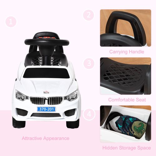 Homcom Ride on Car Baby Toddler Foot to Floor Sliding Car | 18-36 Months White